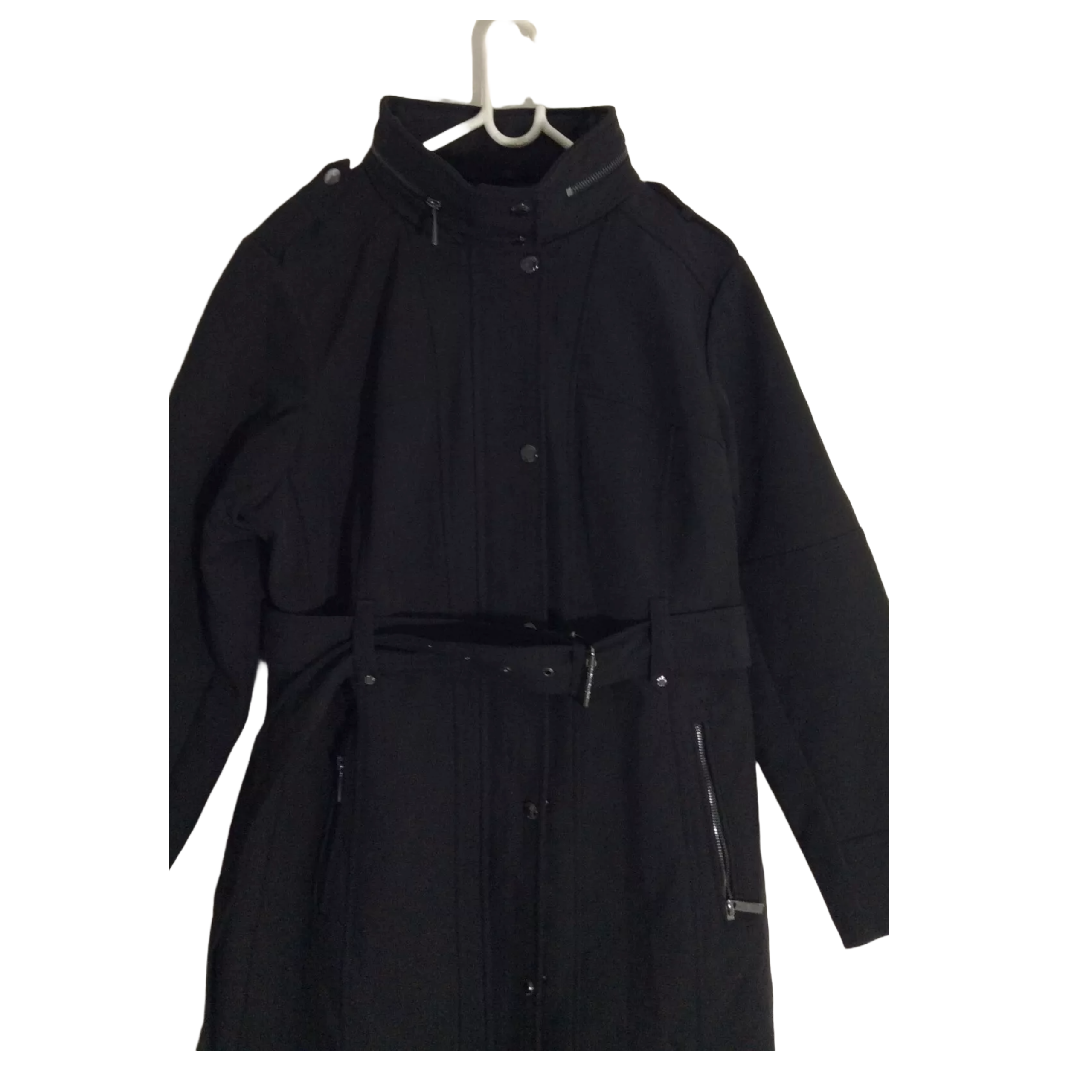 Michael Kors Belted Jacket/Coat - Black - Size XL