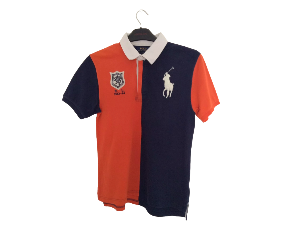 Ralph Lauren Polo Shirt Big Pony Large Colour block size L ( 14-16) Boys