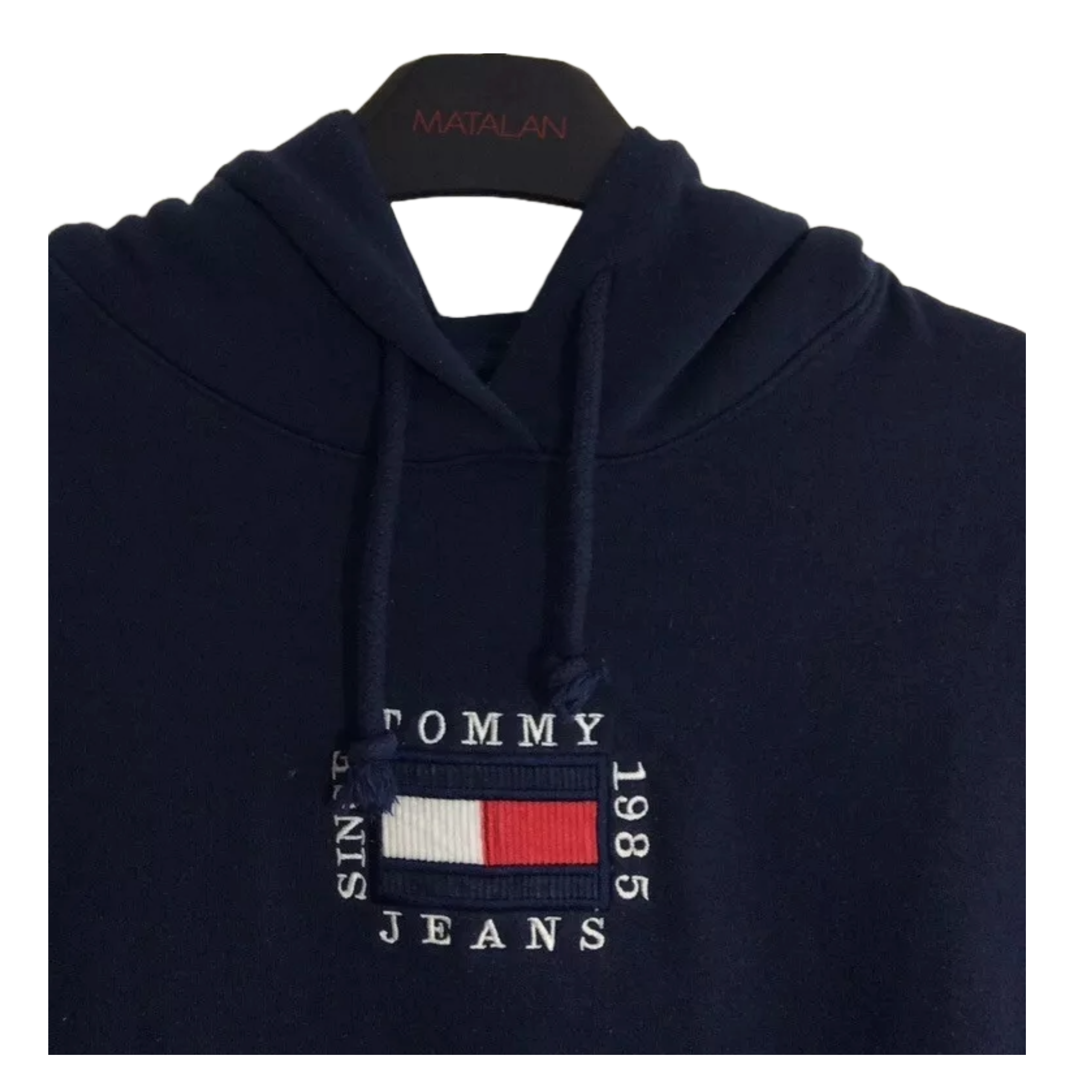 Tommy Hilfiger Jeans Mens Hoodie Hooded Sweatshirt Size XS- S Blue Pullover