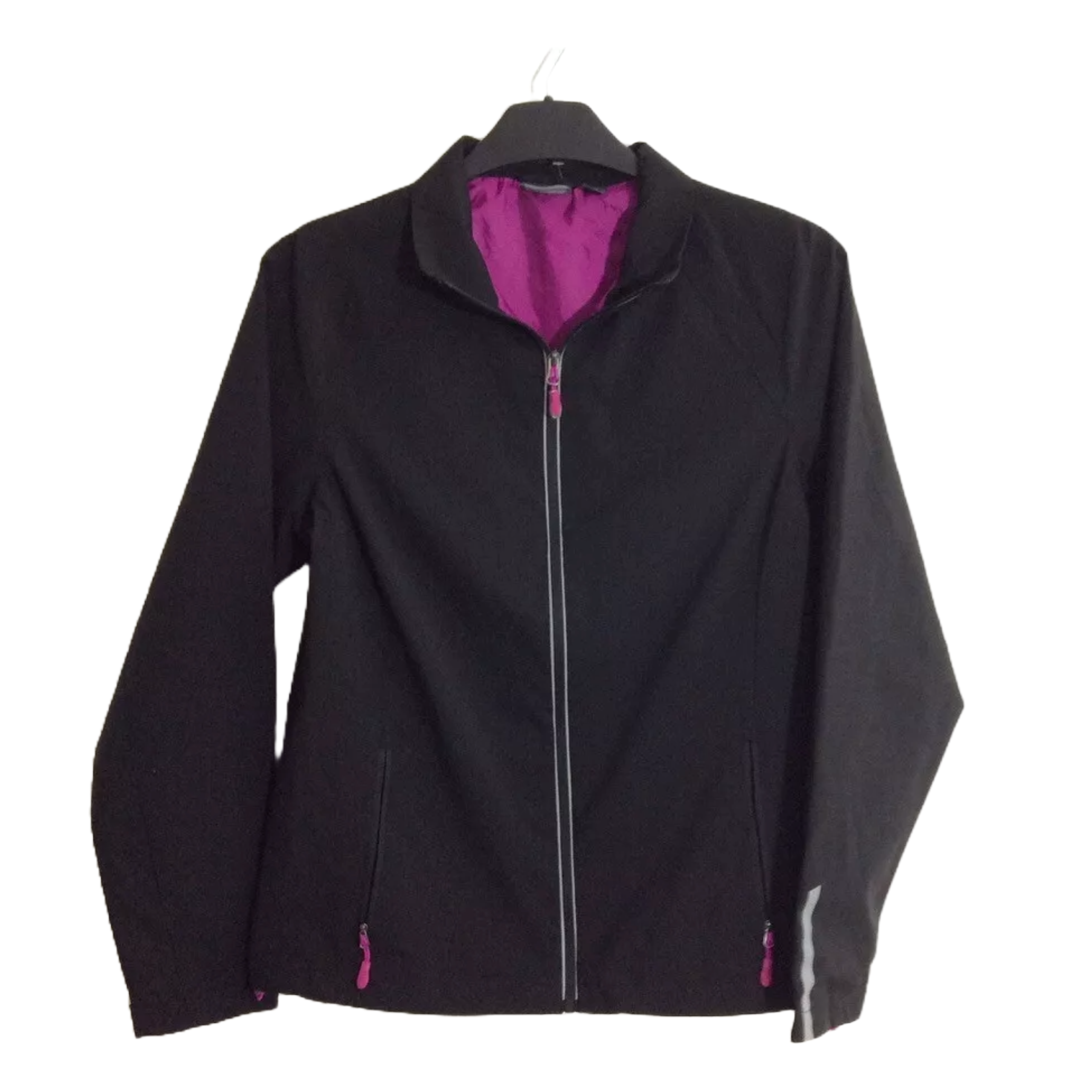 New Balance Women's Running Athletic Full Zip Up Black Jacket Size Medium