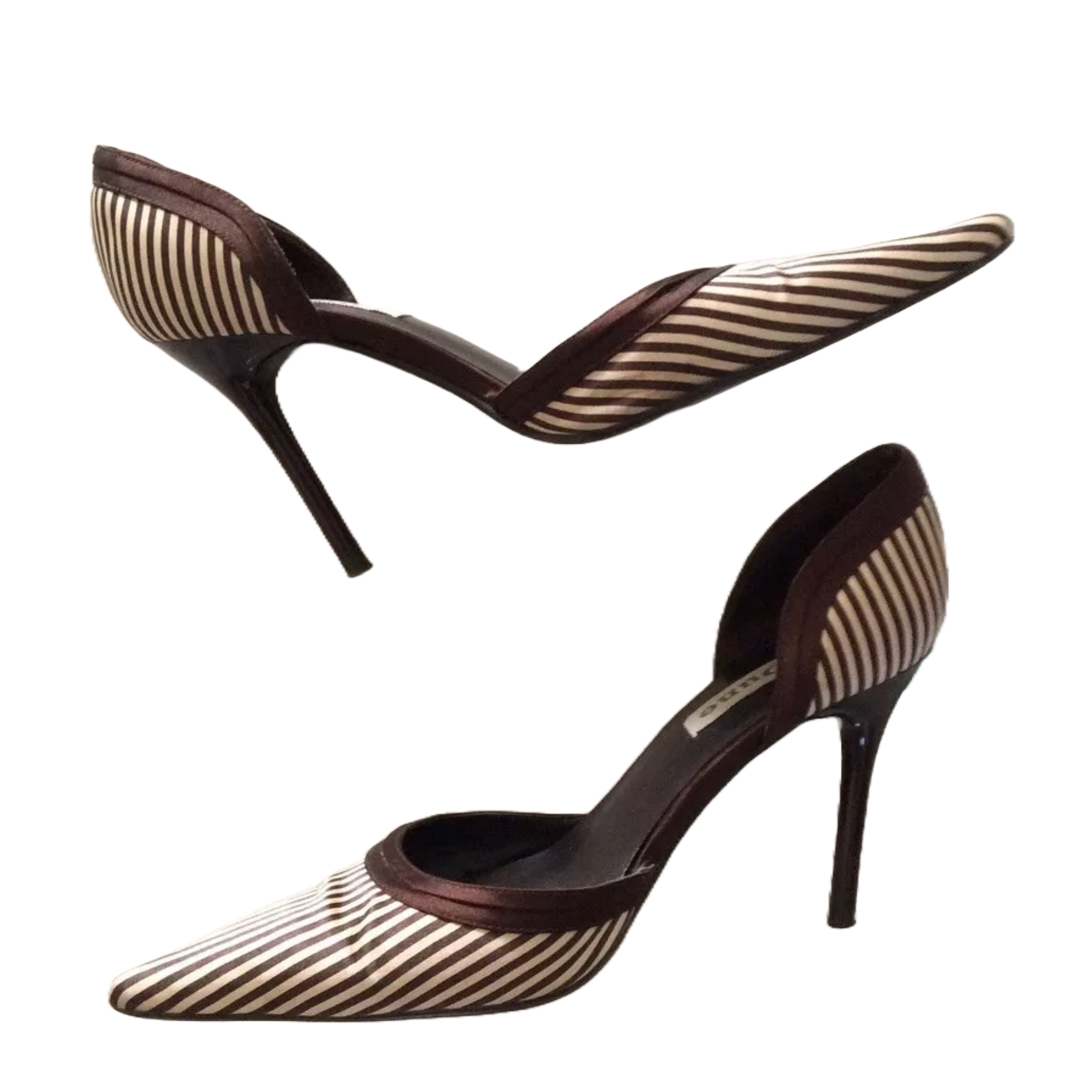 Dune Kitti Court Striped Satin Shoes and matching Bag Mother of the Bride S 5