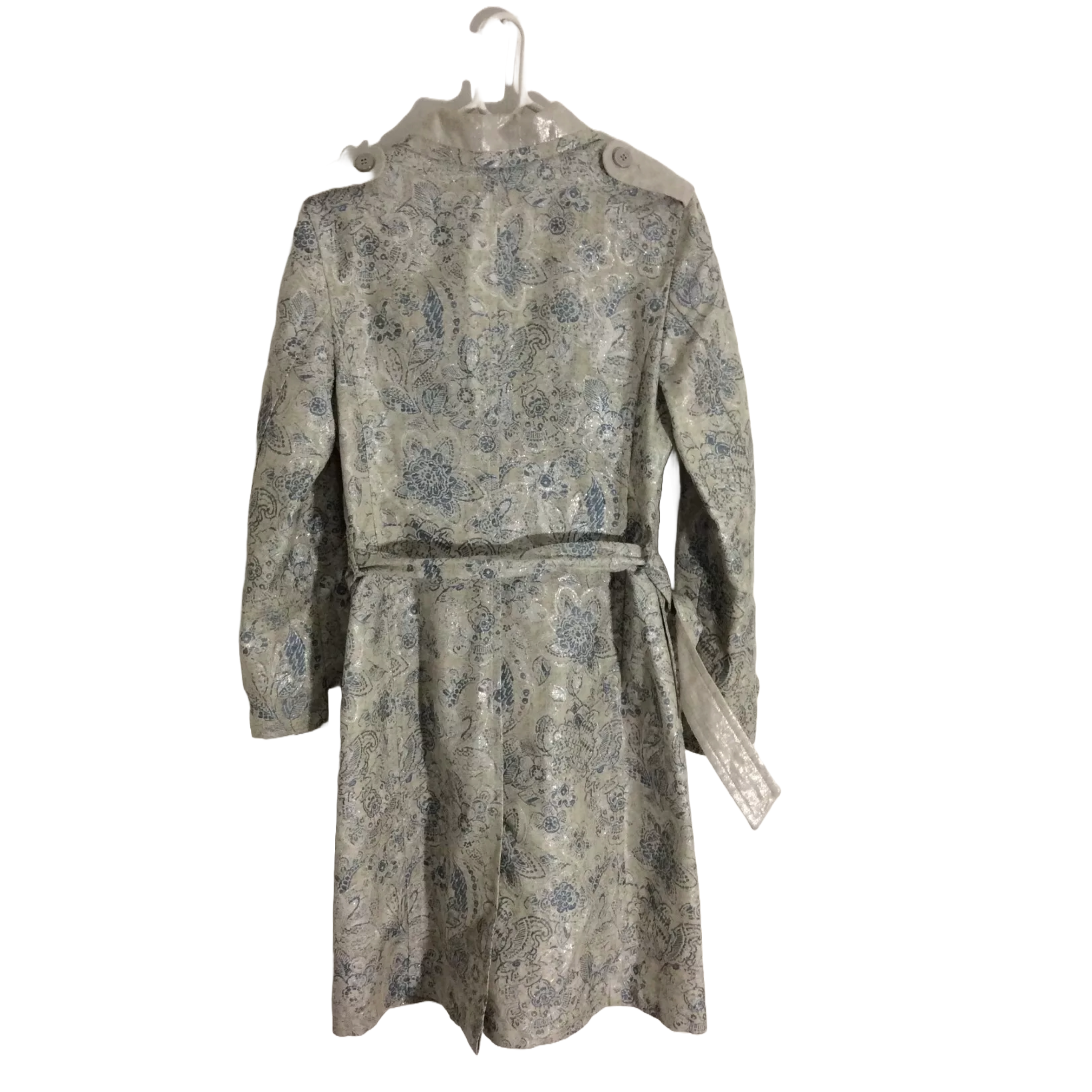 DAKS London Silk /Cotton/Viscose Blend Glitterly Coat Jacket Size UK 12