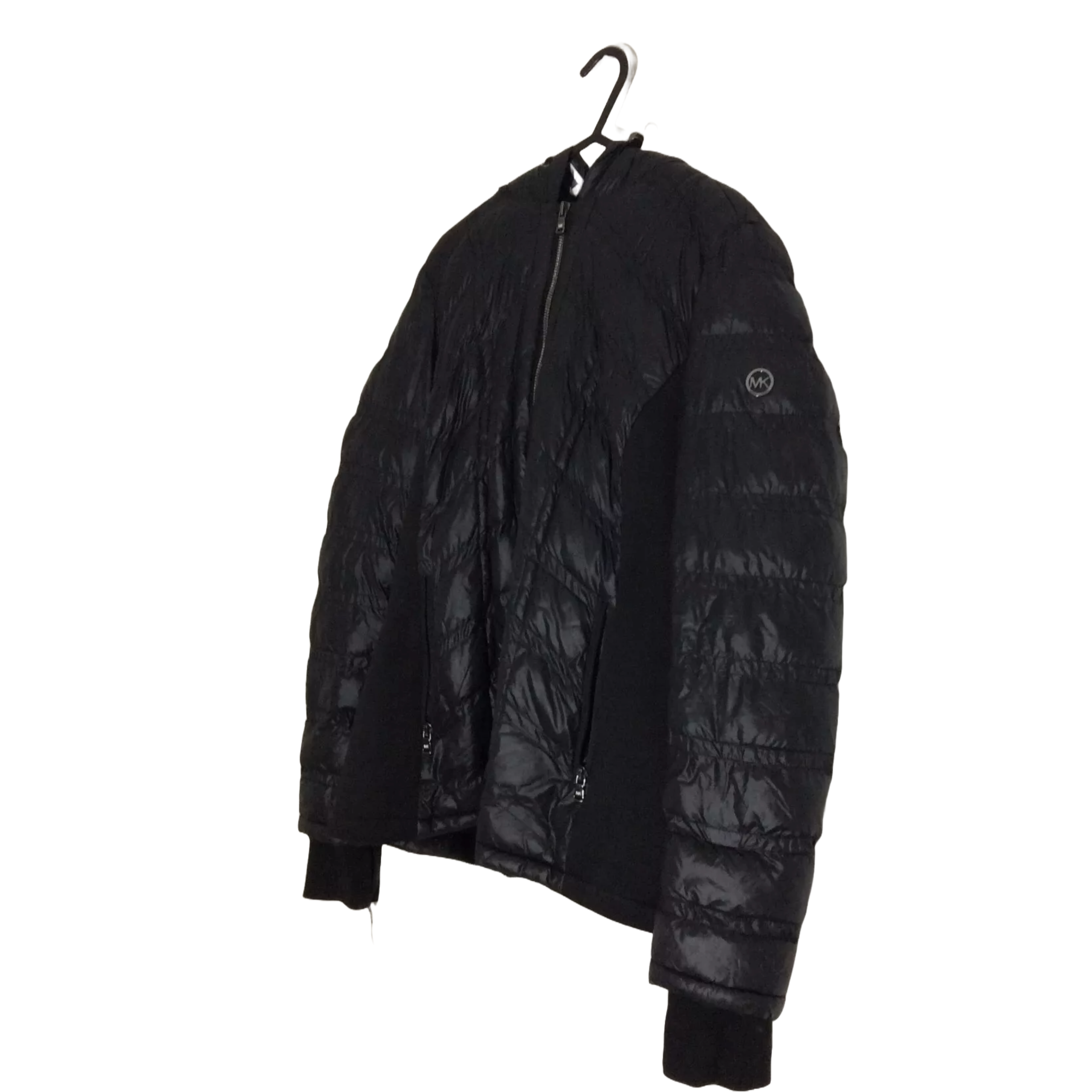 Michael Kors Black Fleece Lined Jacket Quilted Short Coat Women’s Size M
