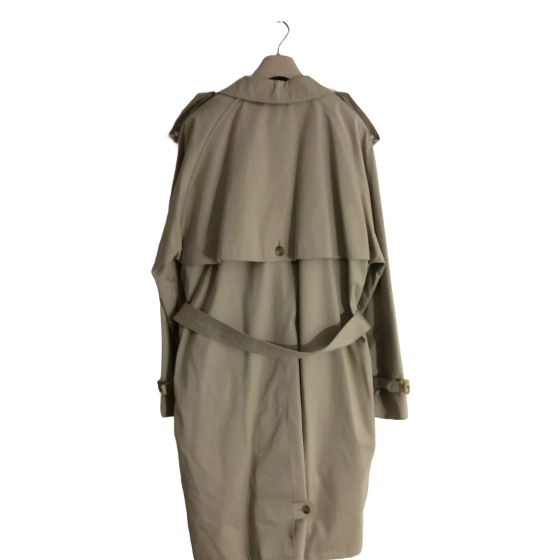 DEBENHAMS ( M ) Beige Vintage Mac Raincoat Trench coat With detach Check Lining