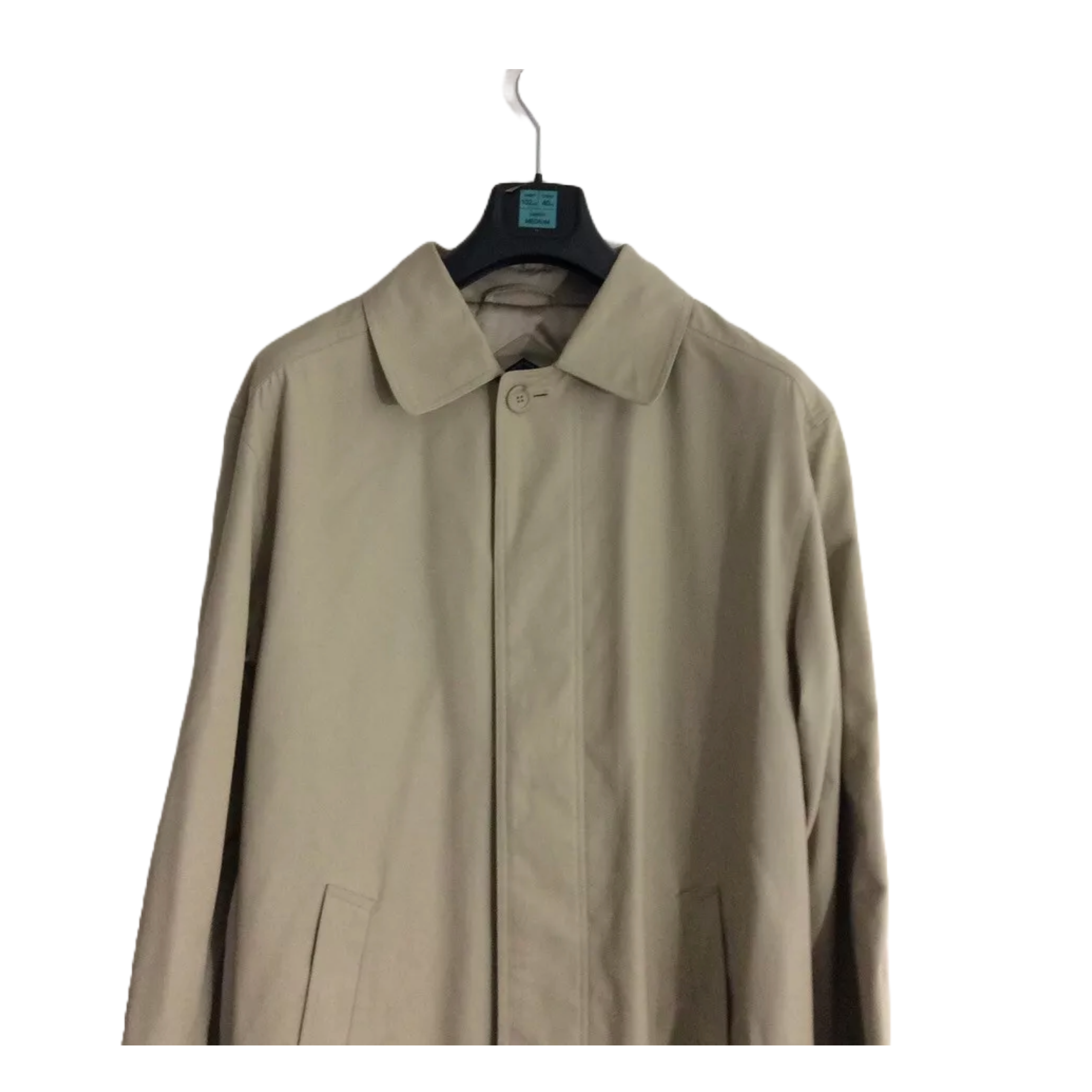 DEBENHAMS (M) Beige Vintage Mac Raincoat Trench coat With Lining VGC