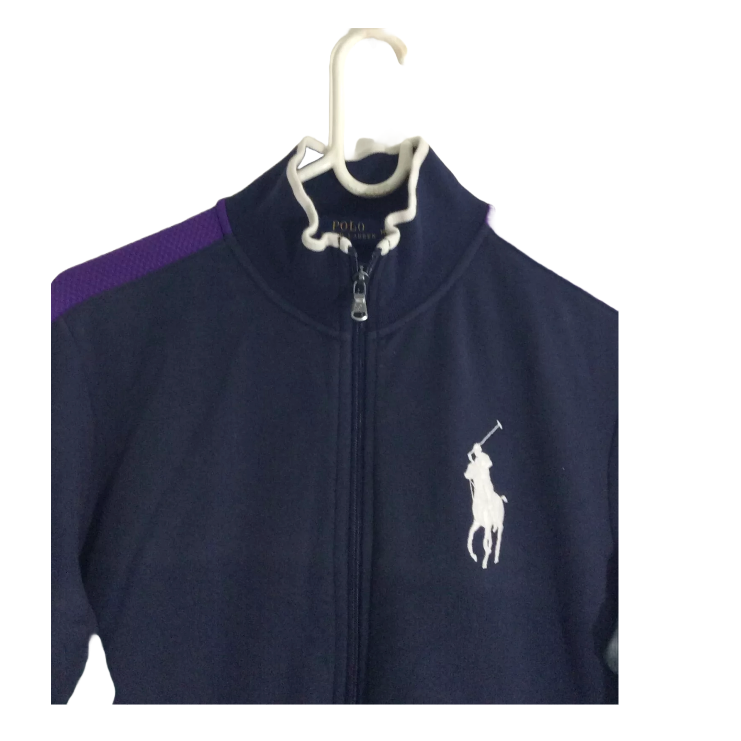 Polo Ralph Lauren Wembledon Championship Track Jacket Blue Big Pony Size Medium