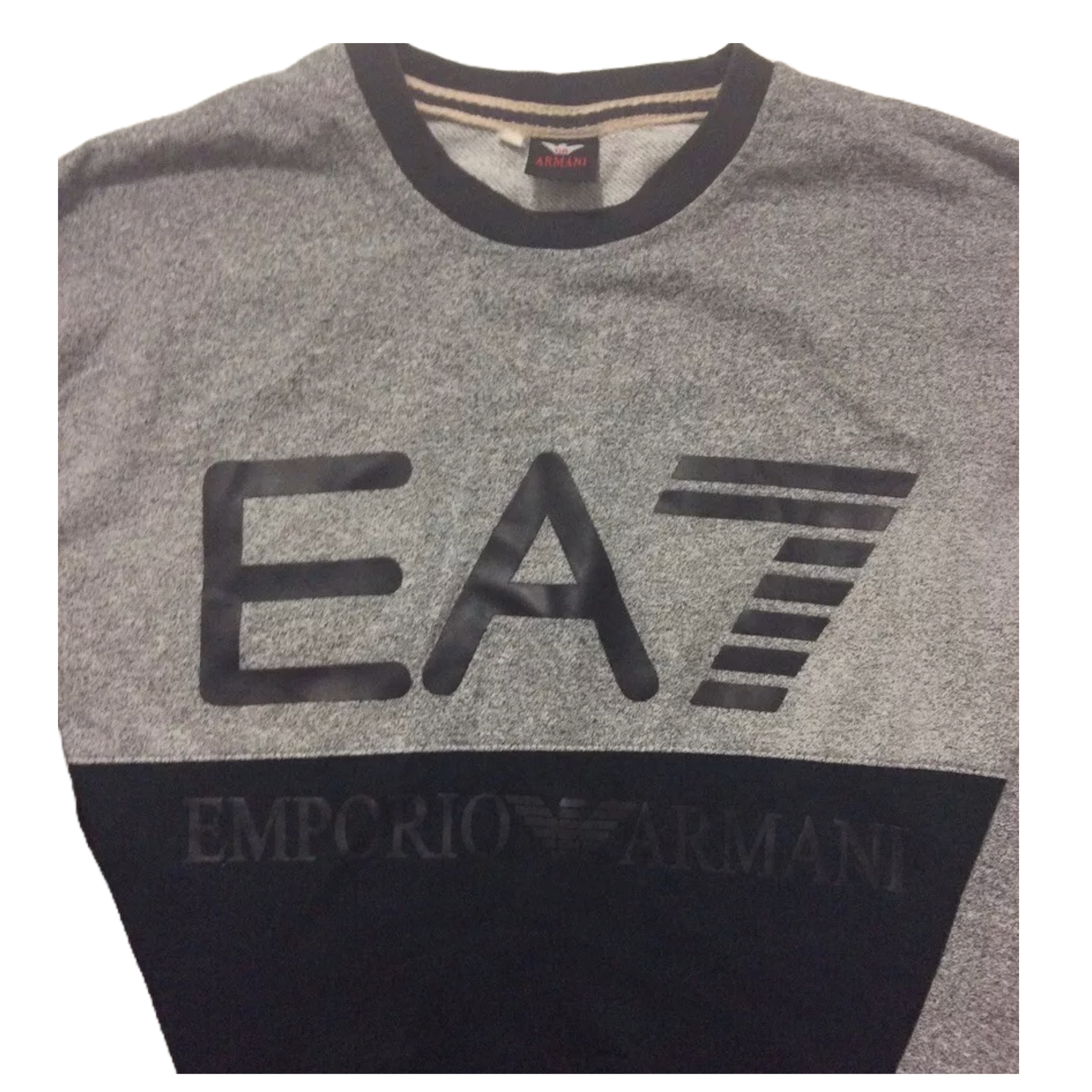 Emporio Armani SweatShirt Mens graphic EA7 long sleeve jumper Shirt Size xl