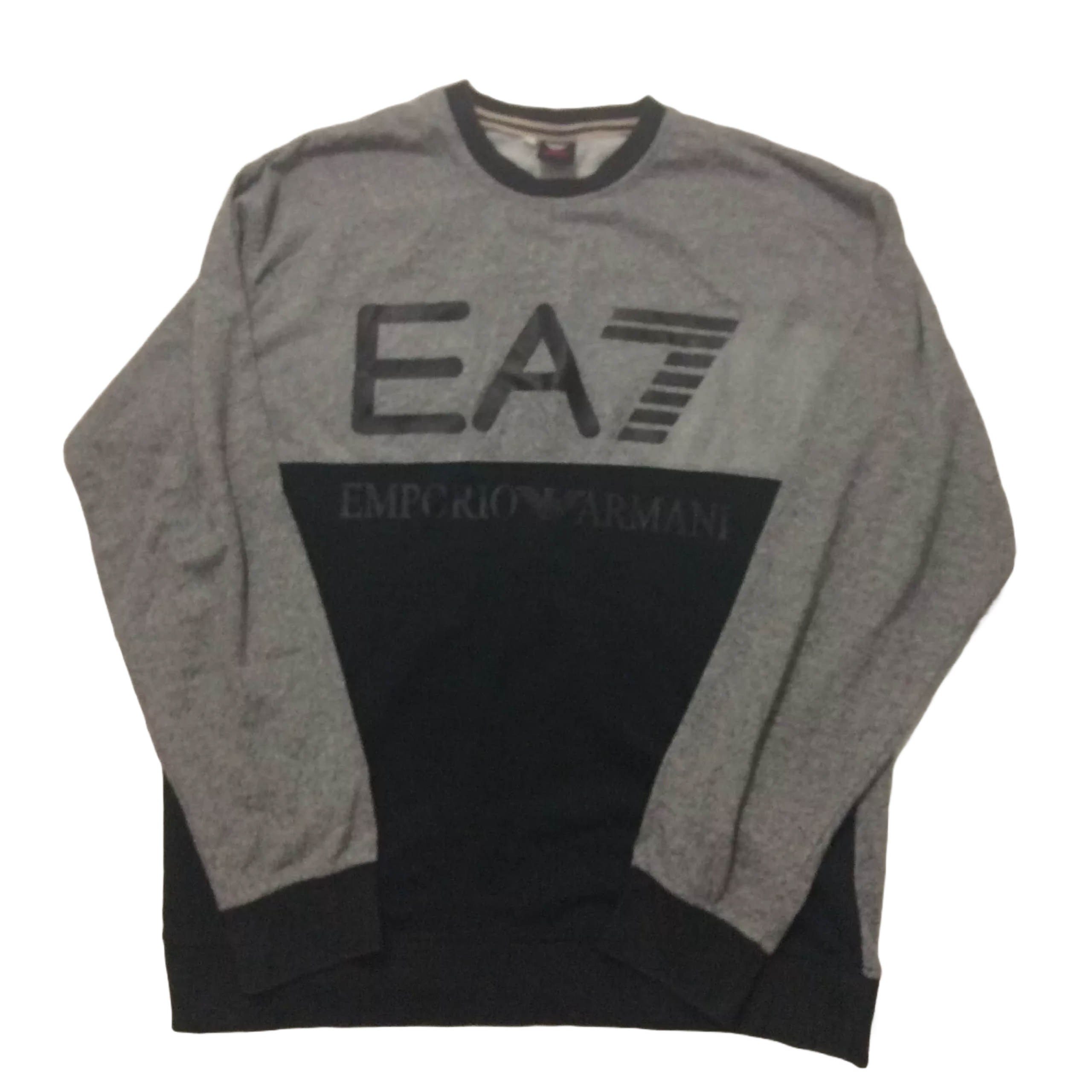 Emporio Armani SweatShirt Mens graphic EA7 long sleeve jumper Shirt Size xl