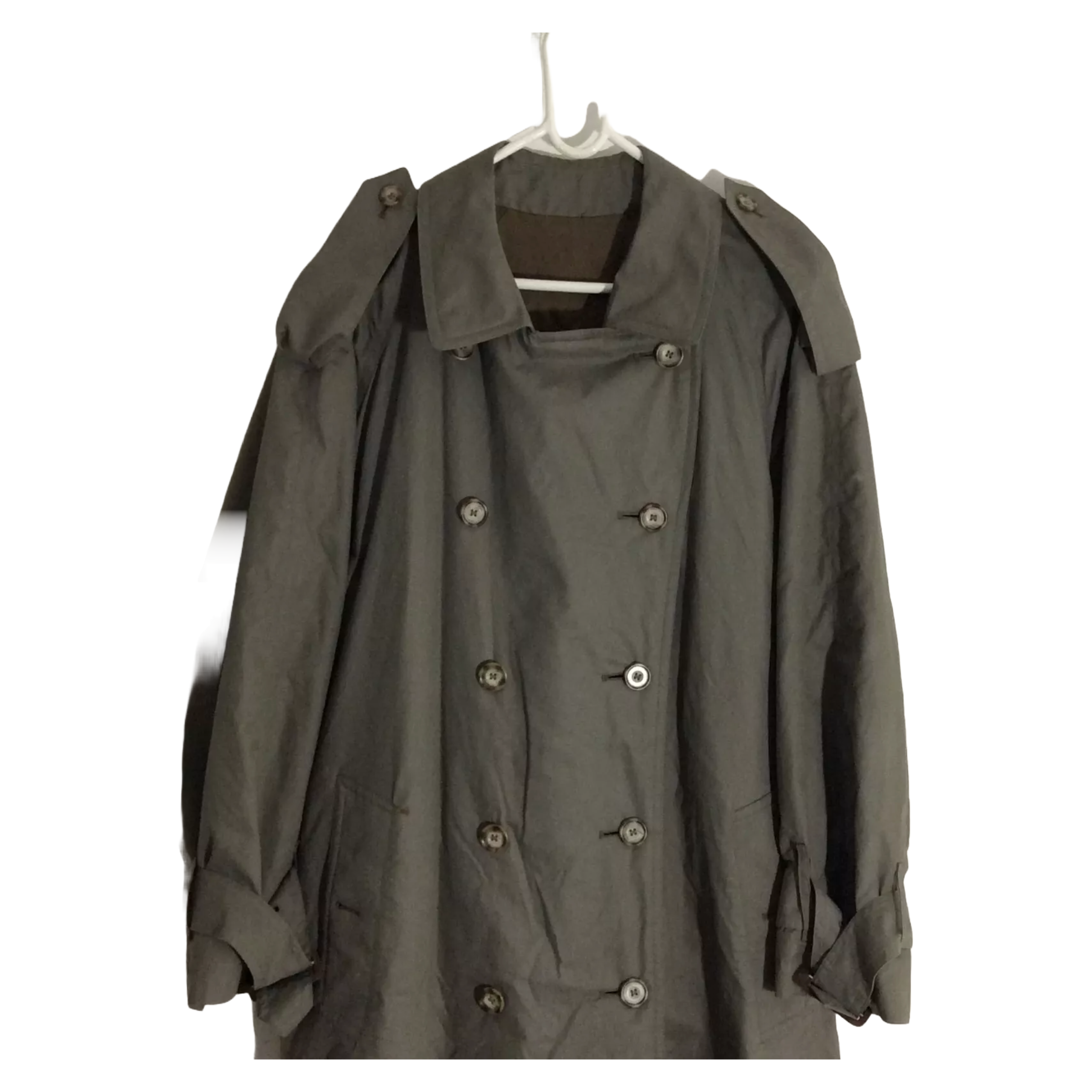 Men's THE SCOTCH HOUSE Overcoat Khaki Green - Size 50R.