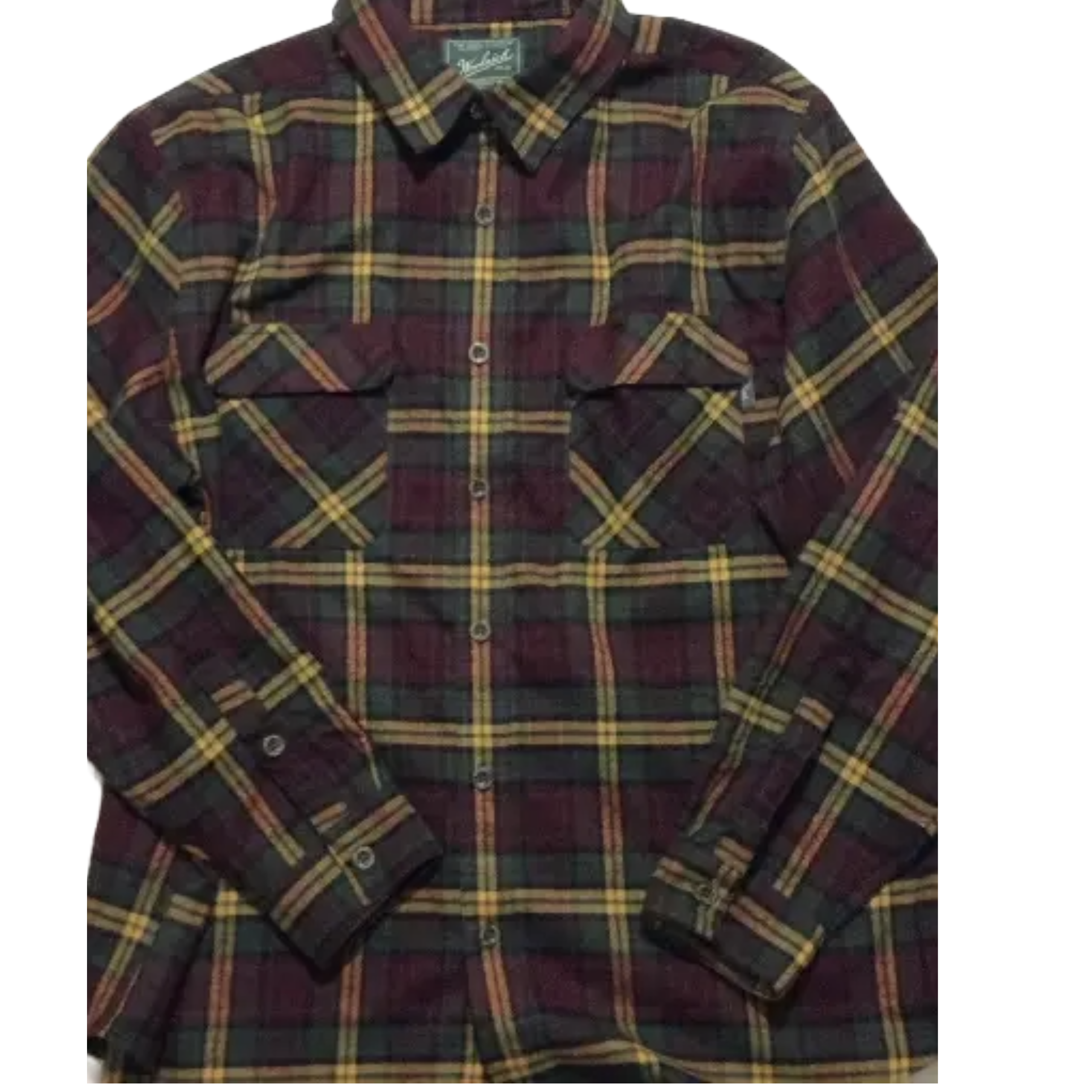 Woolrich Flannel Shirt Western Style Overshirt Check - Mukticolou - Size XXL