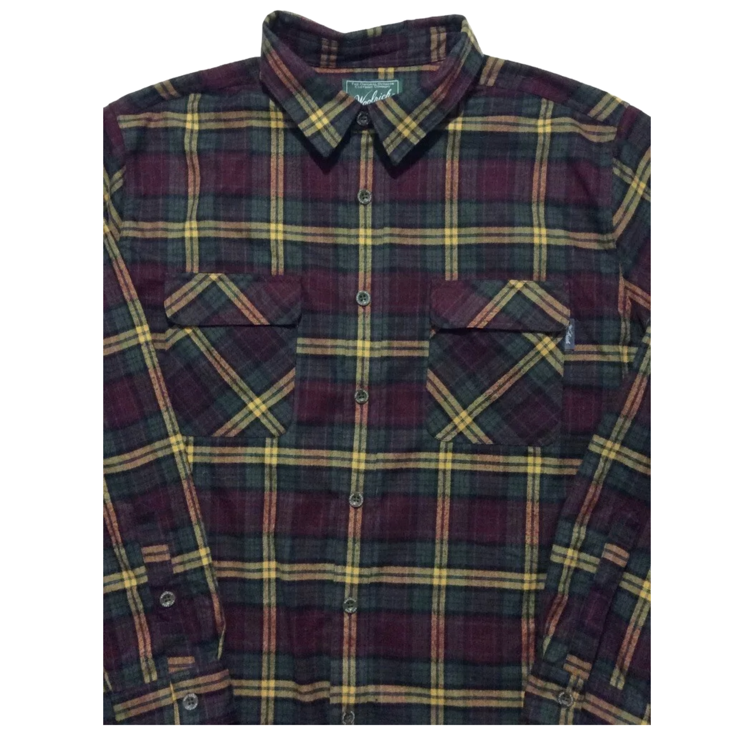 Woolrich Flannel Shirt Western Style Overshirt Check - Mukticolou - Size XXL