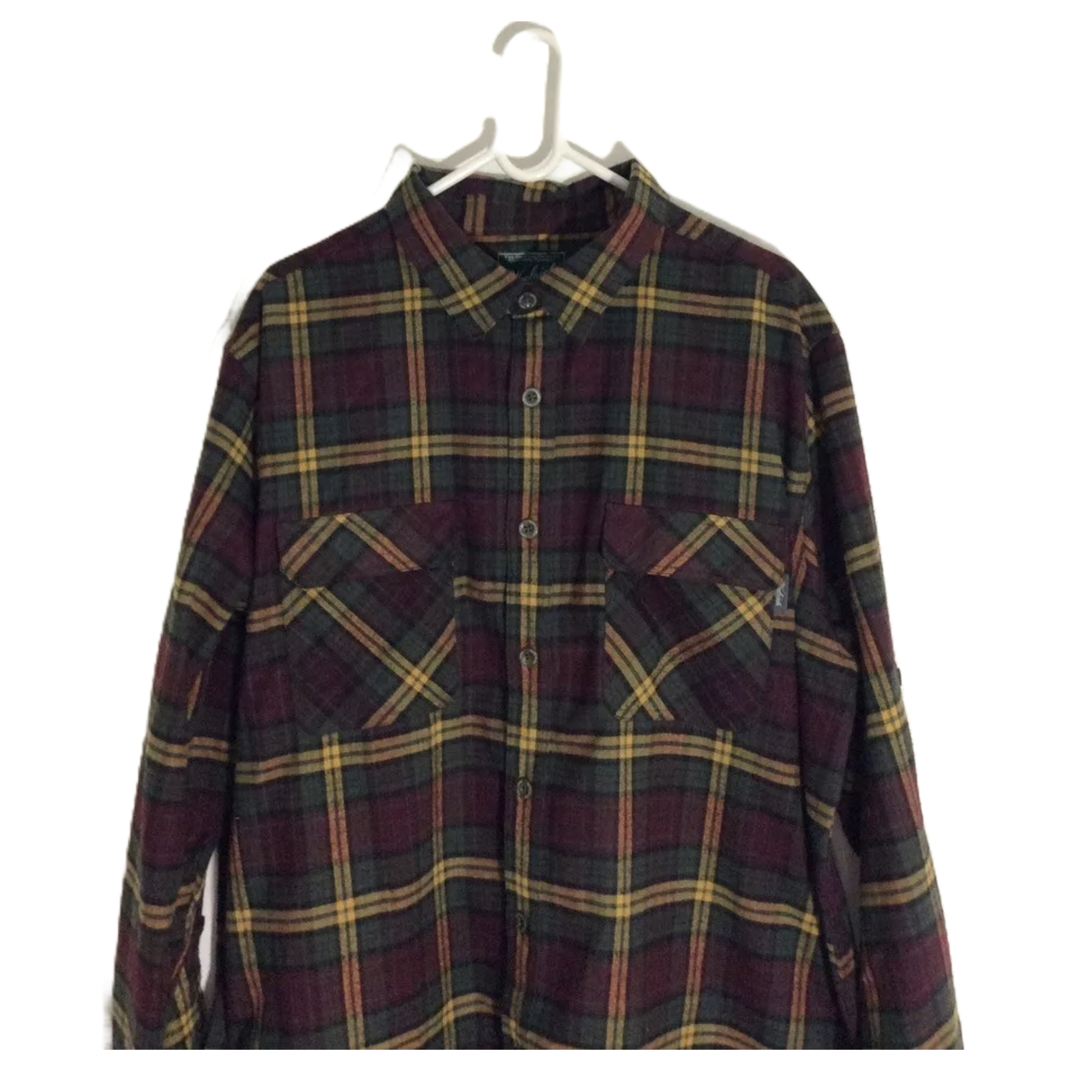 Woolrich Flannel Shirt Western Style Overshirt Check - Mukticolou - Size XXL