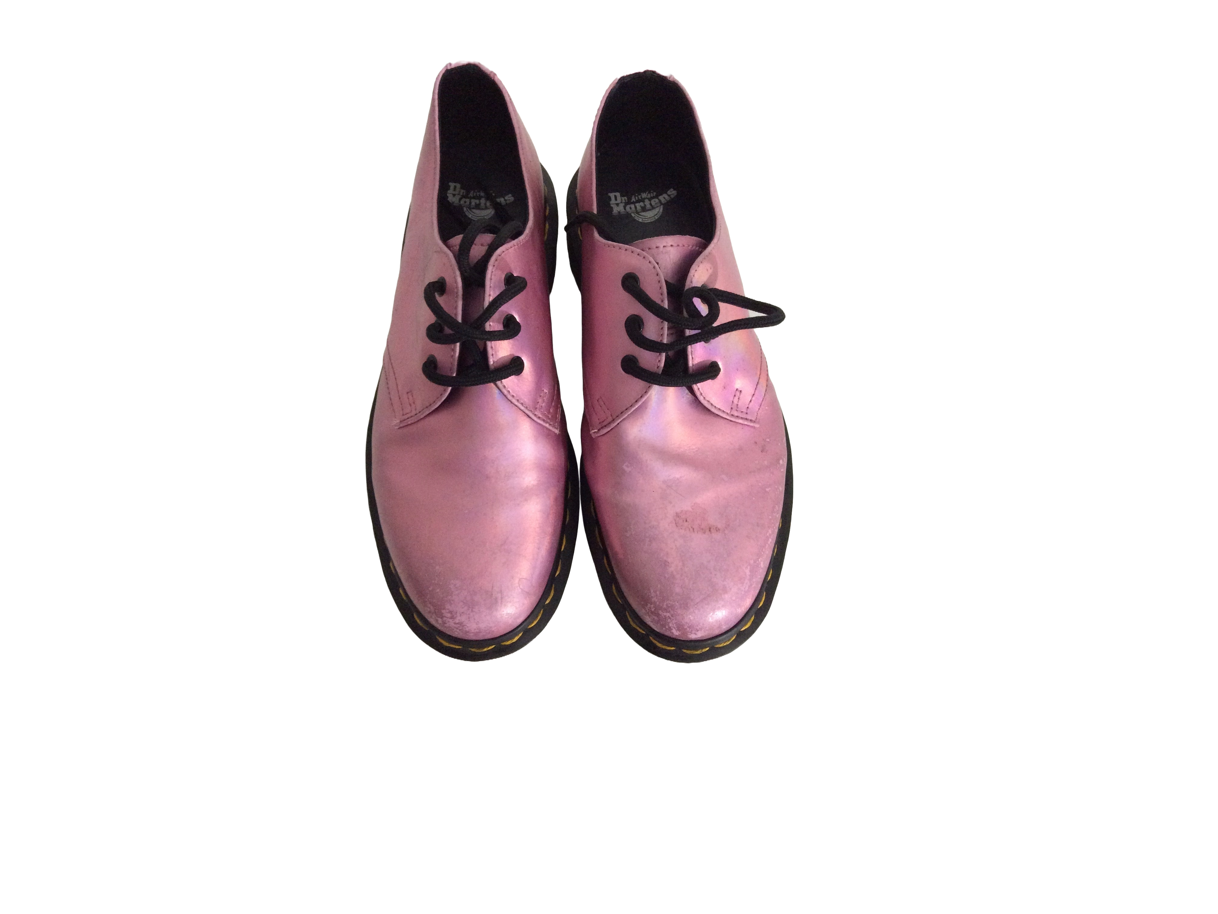 Dr. Martens 1461 RS Holographic iridescent Mallow Pink Oxford Shoe uk 5